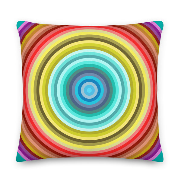 Radial and Stripes Colour Gradient Cushions