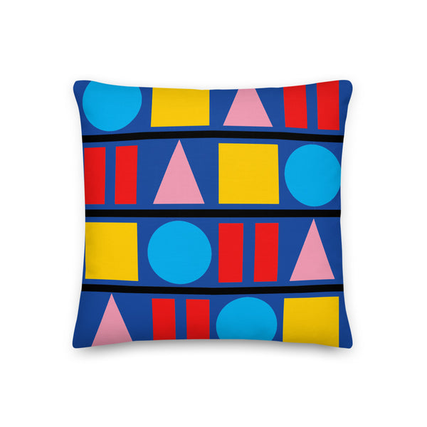 "Perambulating on the Piccadilly Line" Admiral Blue Cushions