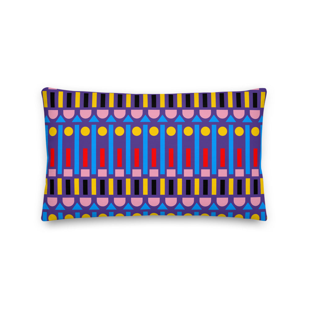 "Victoria Line Vernacular" Royal Purple Cushions