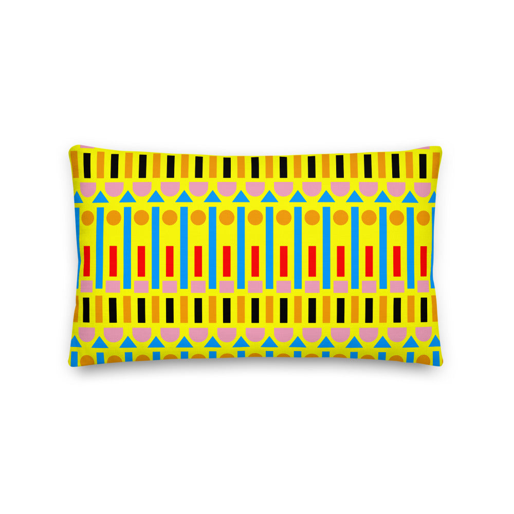 "Victoria Line Vernacular" Canary Yellow Cushions