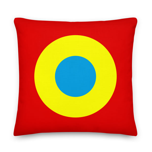 Scarlet, Blue & Yellow Single Chromadot Cushions
