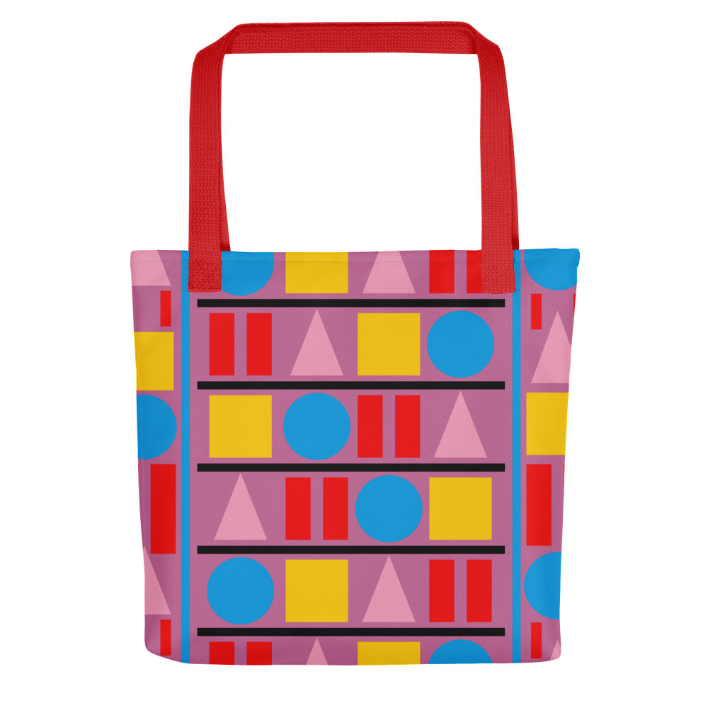 "Perambulating On The Piccadilly Line" Puce Tote Bag