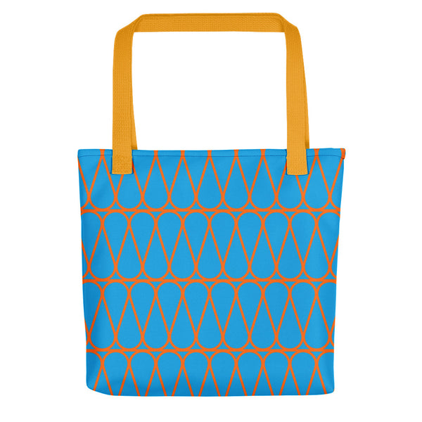 Blue & Orange Insulation Tote Bags