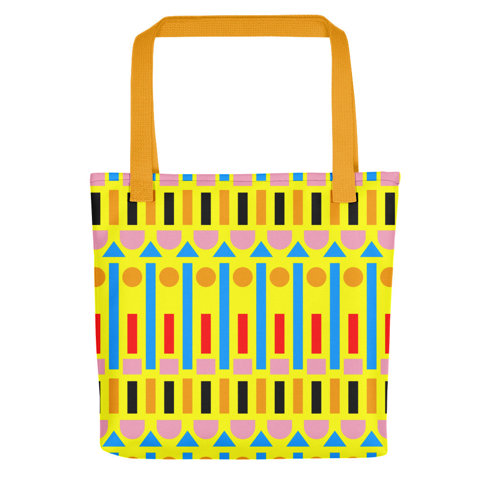 "Victoria Line Vernacular" Canary Yellow Tote Bag