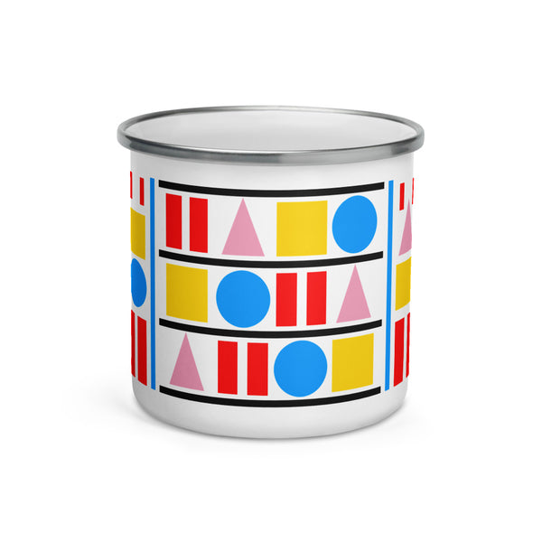 "Perambulating on the Piccadilly Line" Enamel Mug