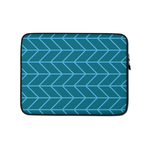 Teal & Blue Plywood Hatch Laptop Cases (15" And 13") £25