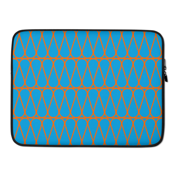 Blue & Orange Well-Insulated Laptop Cases (15" And 13")