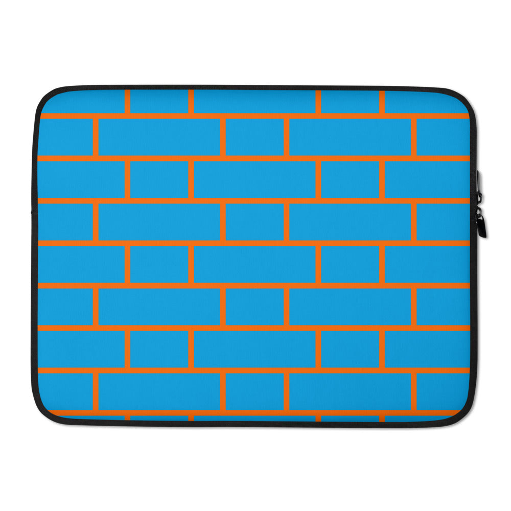 Blue & Orange Flemish Bond Brick Laptop Cases (15" And 13")