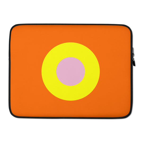 Tiger Orange, Yellow & Pink Single Chromadot  Laptop Cases