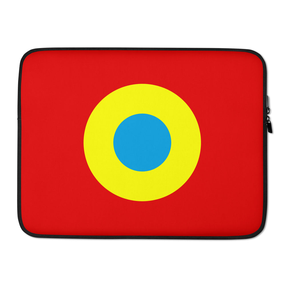 Scarlet, Blue & Yellow Single Chromadot Laptop Cases