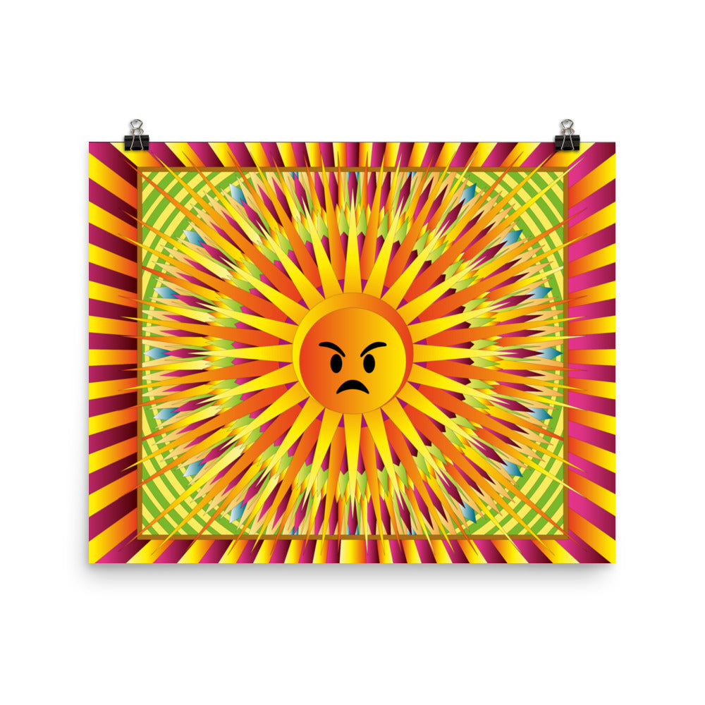 Angry Sunrise Poster