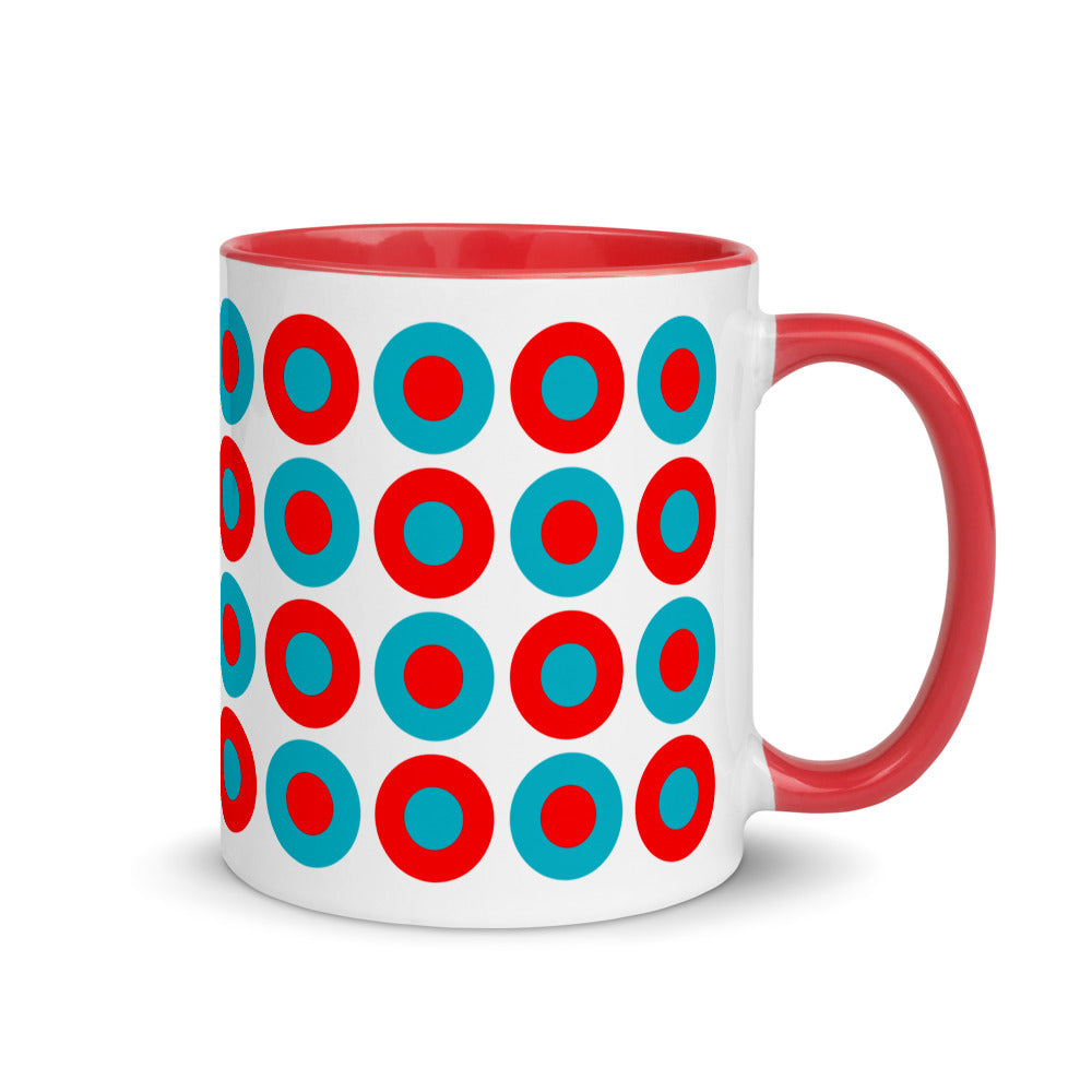 Red & Teal Chromadot Mug