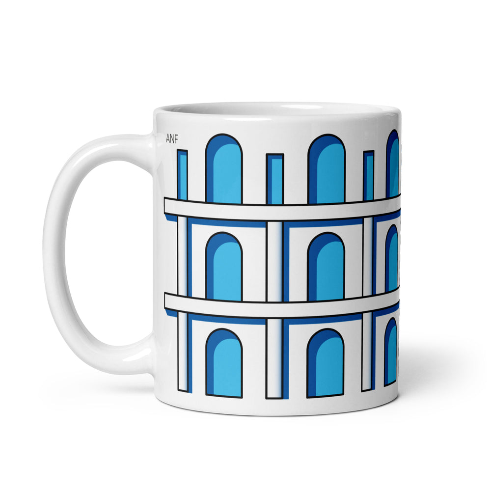 Blue Colonnade Mug