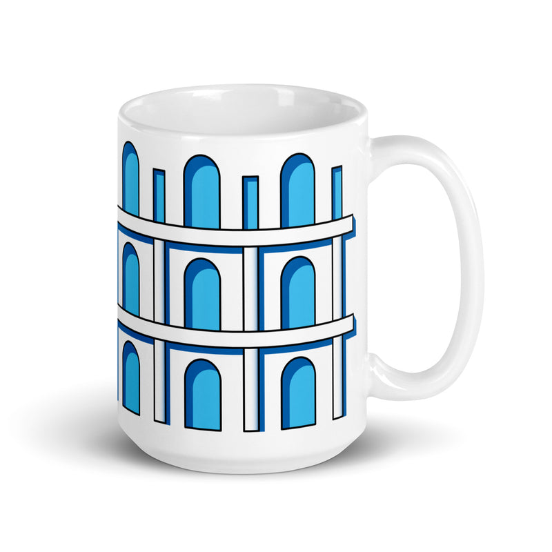 Blue Colonnade Mug
